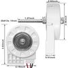 BHBL 12V 4W Refrigerator Evaporator Fan Motor Replacement for -330WTV 50240401000P ZWF-02-4 CW
