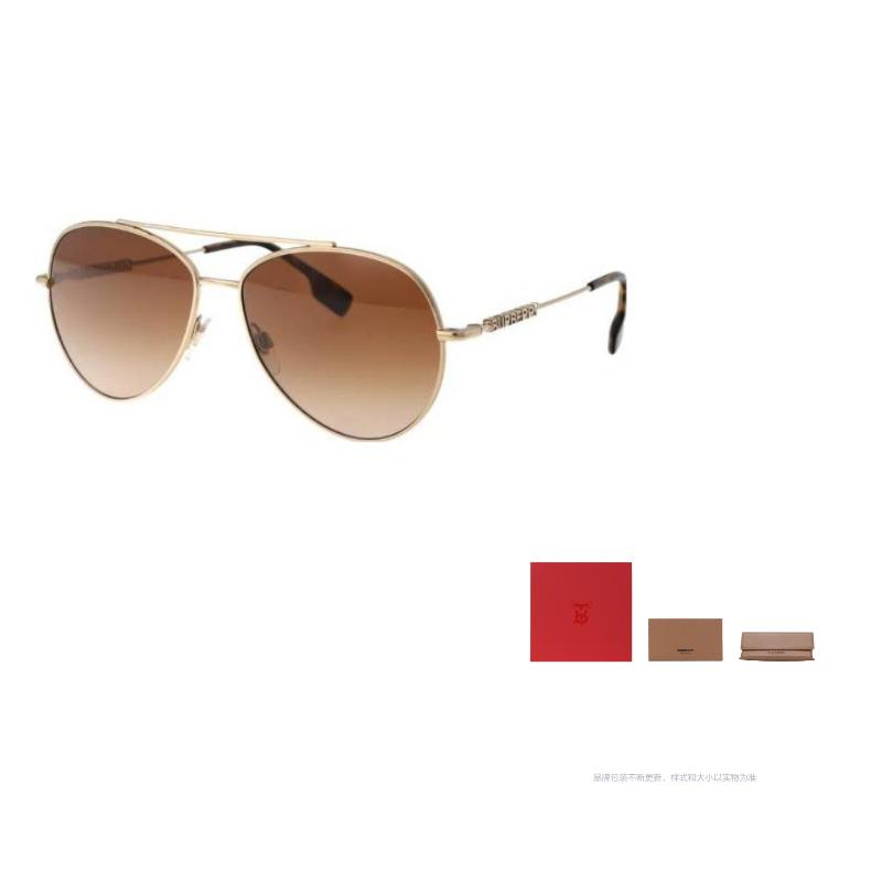 

Burberry Monogram Steel Aviator Sunglasses Women s Gold 58 золотой