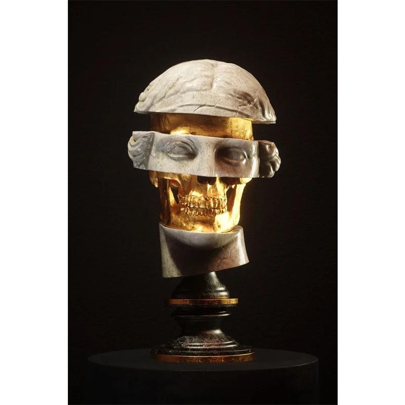 Modern Abstract Greek Statue Poster Zeus Plaster Sculpture Art Canvas Painting David Art Prints Wall Picture for Living Room