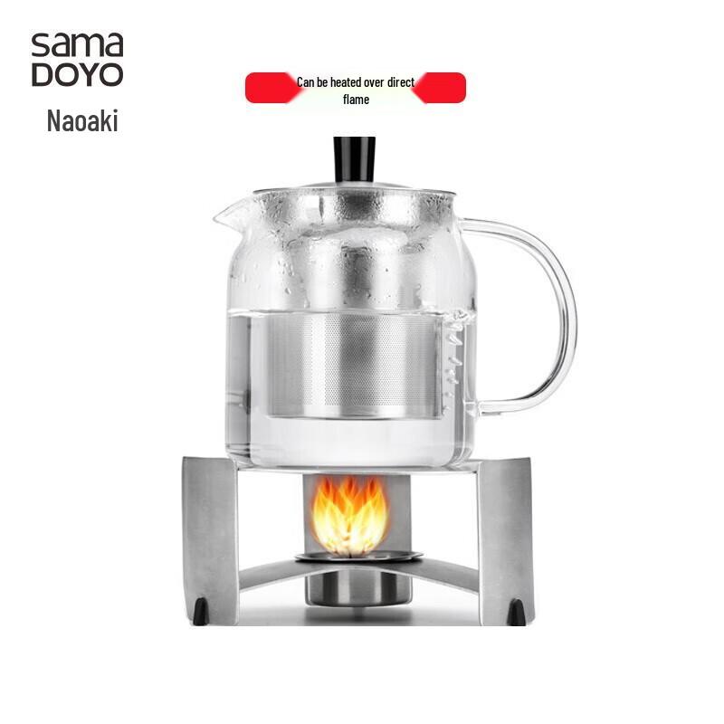 Shangming Heat-Resistant Glass Teapot with Stainless Steel Infuser