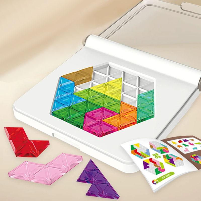 Kids Puzzle Toys Logical Thinking Training Fun Tabletop Games StarMultiple Shapes Colors Advanced Level Gifts for Boys Girls