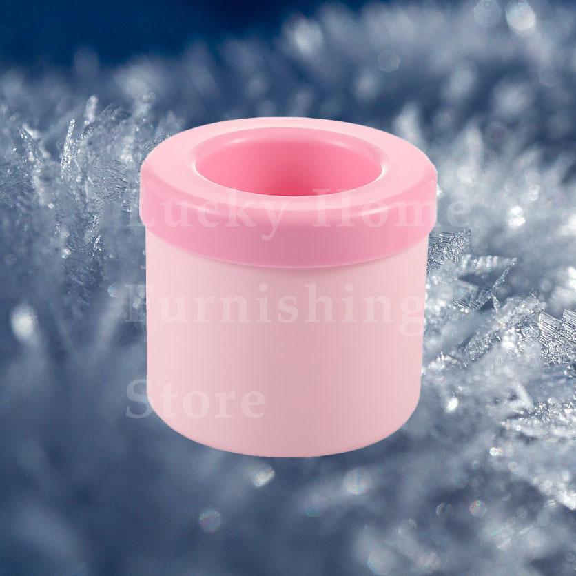 1PC Round Ice Bucket Silicone Mold  Quick Freeze Ice Tray for Refrigerator  Durable DIY Ice Storage Box for Cocktail Barware