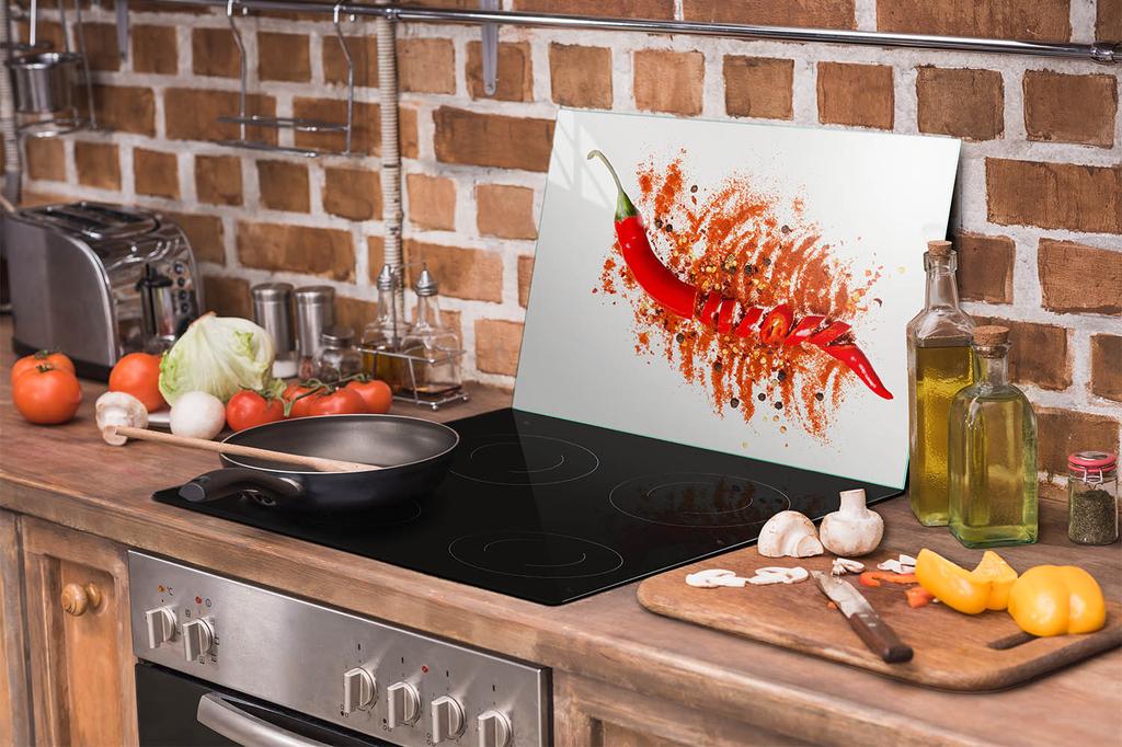 SZKLANA PŁYTA OCHRONNA NA KUCHENKĘ 70x52 CHILLI