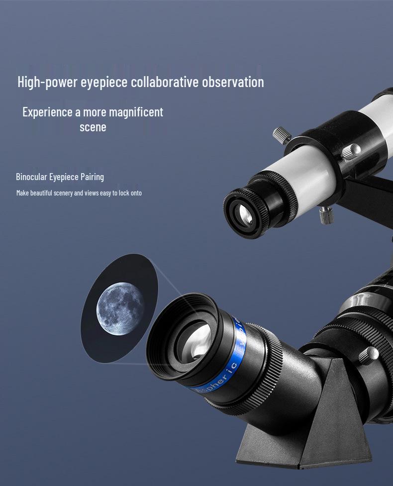 HABO 70300 Astronomical Telescope: Student Gift, Professional, Erect Image, Large Aperture, High Magnification, HD Telescope