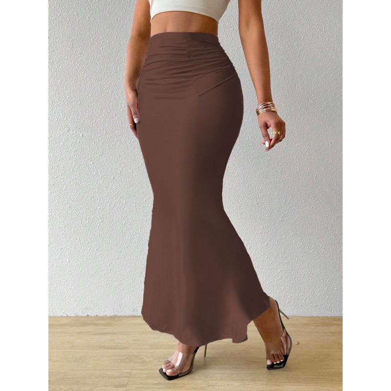 High Waist Zebra Print Fishtail Skirt - Fashionable European & American Women's Clothing, 2025 Edition