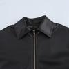 2024 European & American Women's Faux Leather Lapel Jacket - Autumn/Winter Collection