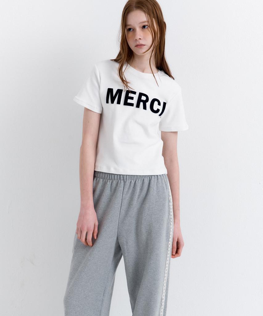 RAVEROUS Lace Line Track Pants Melange Grey