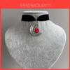 Gothic Moon Pendant Necklace For Women With Alloy Cross Chain And Zodiac Design