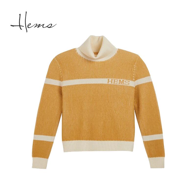 Heilan Home Women's Colorblock Turtleneck Wool Sweater
