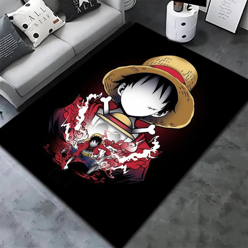 One Piece Monkey D Luffy Carpet Rug For Living Room Bedroom Home Sofa Decoration Kids Play Nonslip Floor Mat