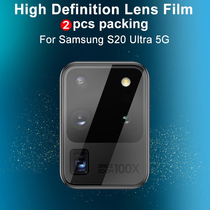 

IMAK 2Pcs/Pack High Definition Tempered Glass Camera Lens Protector for Samsung Galaxy S20 Ultra 5G Type A