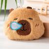 Beeping Capybara Key Ring Blinking Cartoon Animal Pendant Bag Hanging Capybara Plush Keychain  Boys