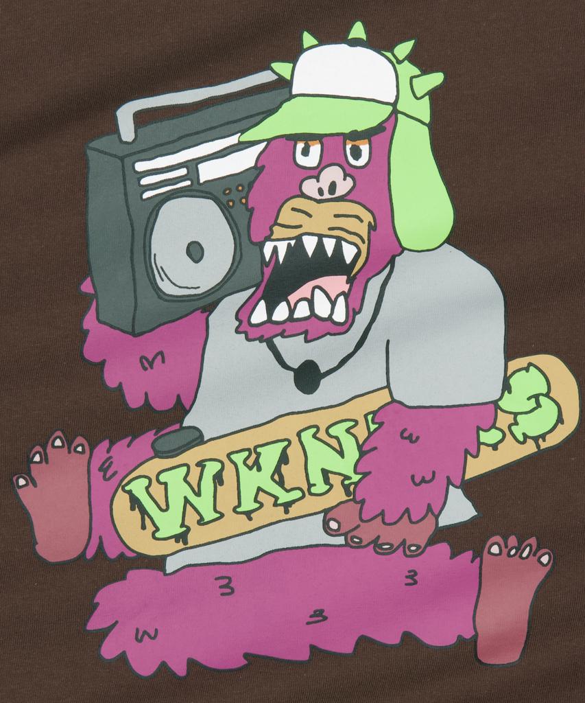 WKNDRS [Wkndrs X Gwaxng] Snarl Boombox T-Shirt (Brown)