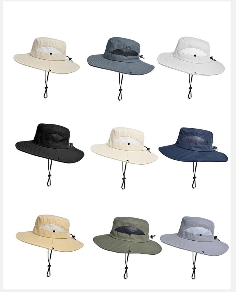 Sol UV-skydd Safari Bredbrätte Justerbar Haka UV 9229 [LeafIn] Damhatt, Hatt, Hatt, Kamouflage, Hatt, Hatt, Rem, Skydd, Andningsbar,