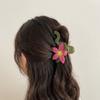 Colorful Flower Hair Claw Hairpin Acetate Shark Clip Personalized Large Hair Clip  Girls