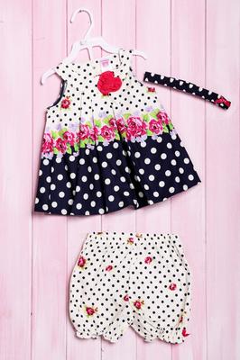 Set: Wandees Dress, Shorts and Headband (56184)