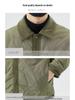 Men's Short Two-Piece Faux Layer Cotton Coat - Turn-Down Collar, Autumn/Winter 2025, Trendy Thin Padded Jacket.