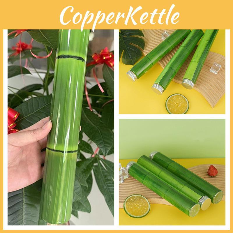 Umweltfreundlicher 400ml PET-Kunststoff-Bambus-Becher für süße Leckereien