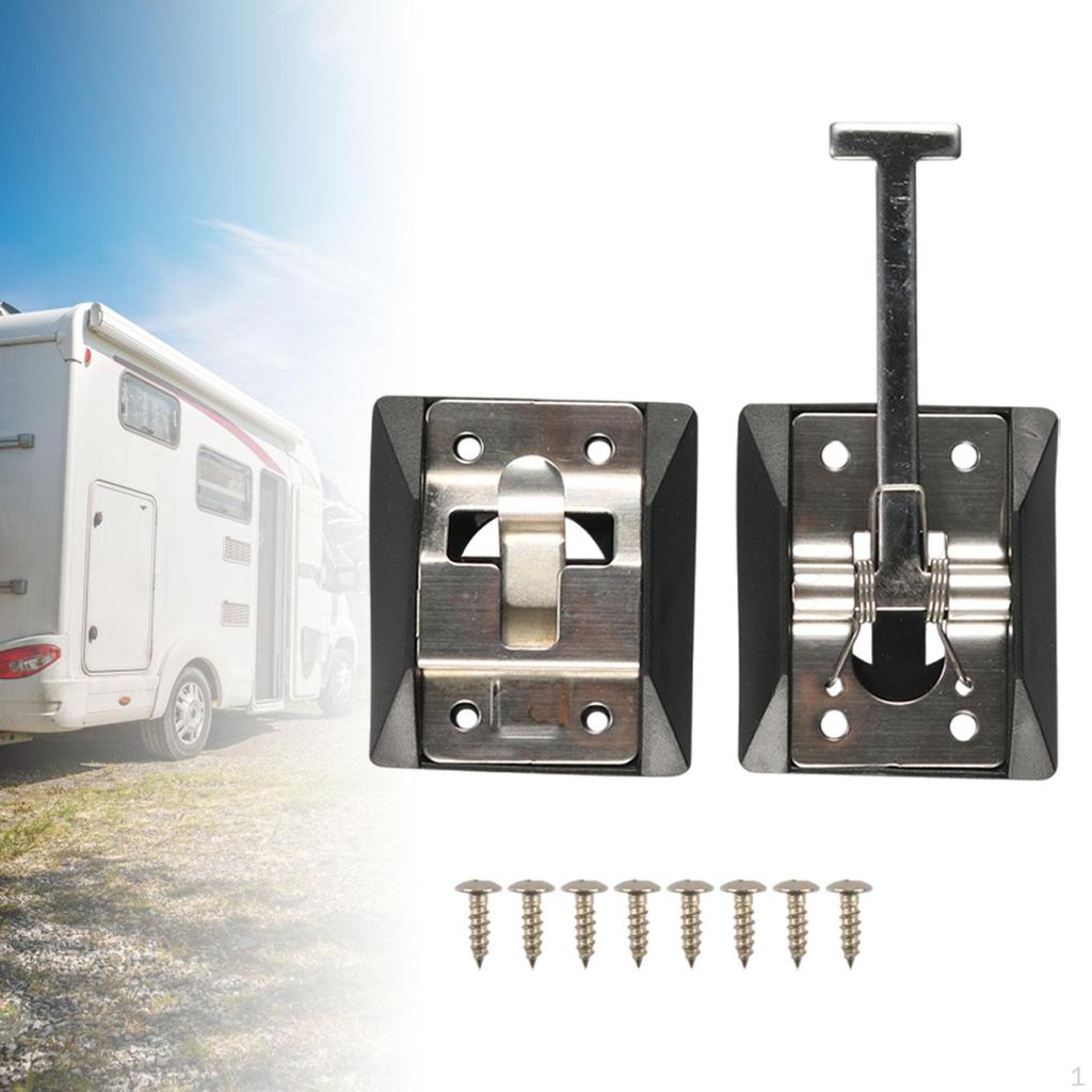 Auto Car Metal T Shape Entry Door Catches Holder for RV Camper Trailer