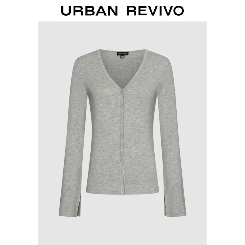 

UR Women s Spring V-Neck Button-Up Waist Jacket L