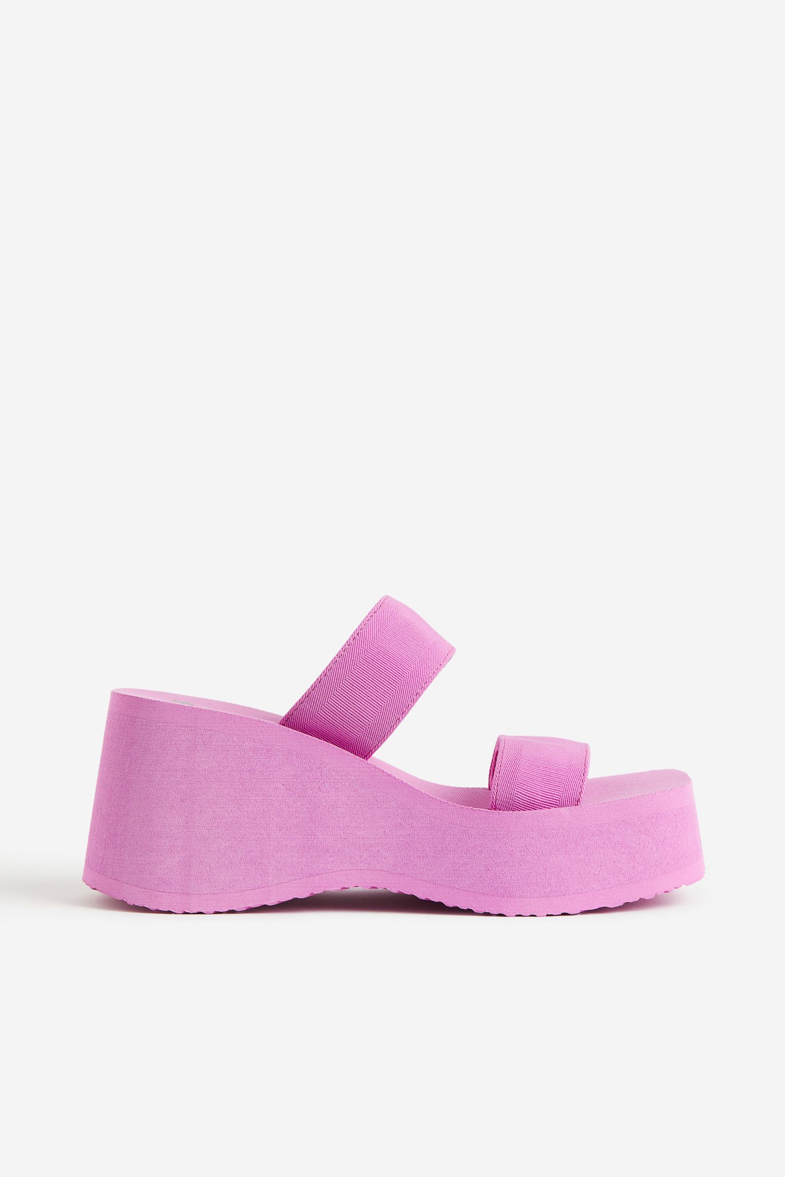 

Wedge-heeled mules