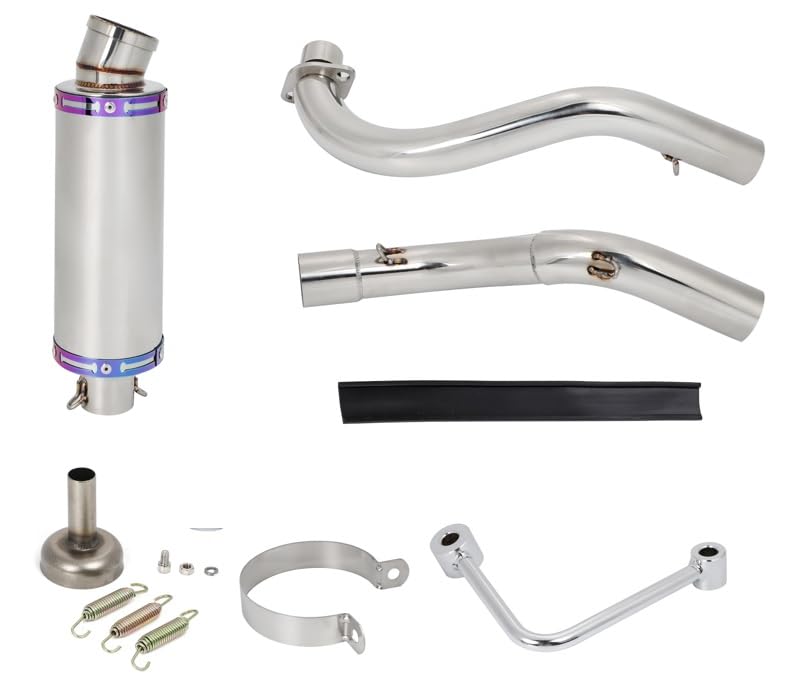 Stainless steel exhaust pipe for Honda Heavy bass exhaust stainless steel Universal aftermarket part for Monkey, Gorilla, Dax, Chaly, Cub, etc. sound.