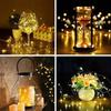 10PCS 1M/39.37 INCHLED String Light Battery Operated Copper Wire Fairy Lights Festive Decoration With Flashing Modes Home Decor