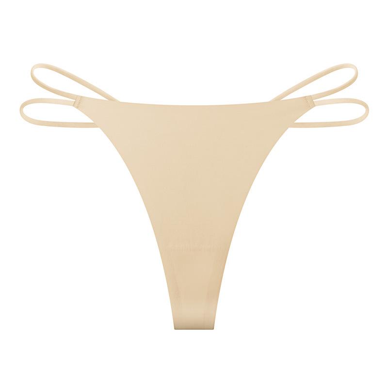 

Бесшовные дышащие стринги из ледяного шелка с низкой посадкой для женщин Medium