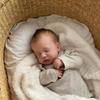 BZDOLL 50 CM Realistic Reborn Sleeping LouLou Baby Doll With 3D-painting Skin, Alive 20 Inch Soft Silicone Newborn Bebe Handmade Dress Up Toy