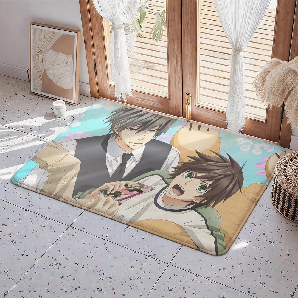 Anime A Junjou Romantica Floor Mat Eco Flannel Doormat Non Slip Odorless Indoor Floor Rug Soft Short Plush Home Mat