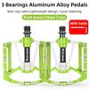WEST BIKING Ultra-light Road Bike Pedals CNC Aluminum Alloy 3 Bearing Pedals MTB Dirt Bike Anti-slip Multi-Color Bicycle Pedals