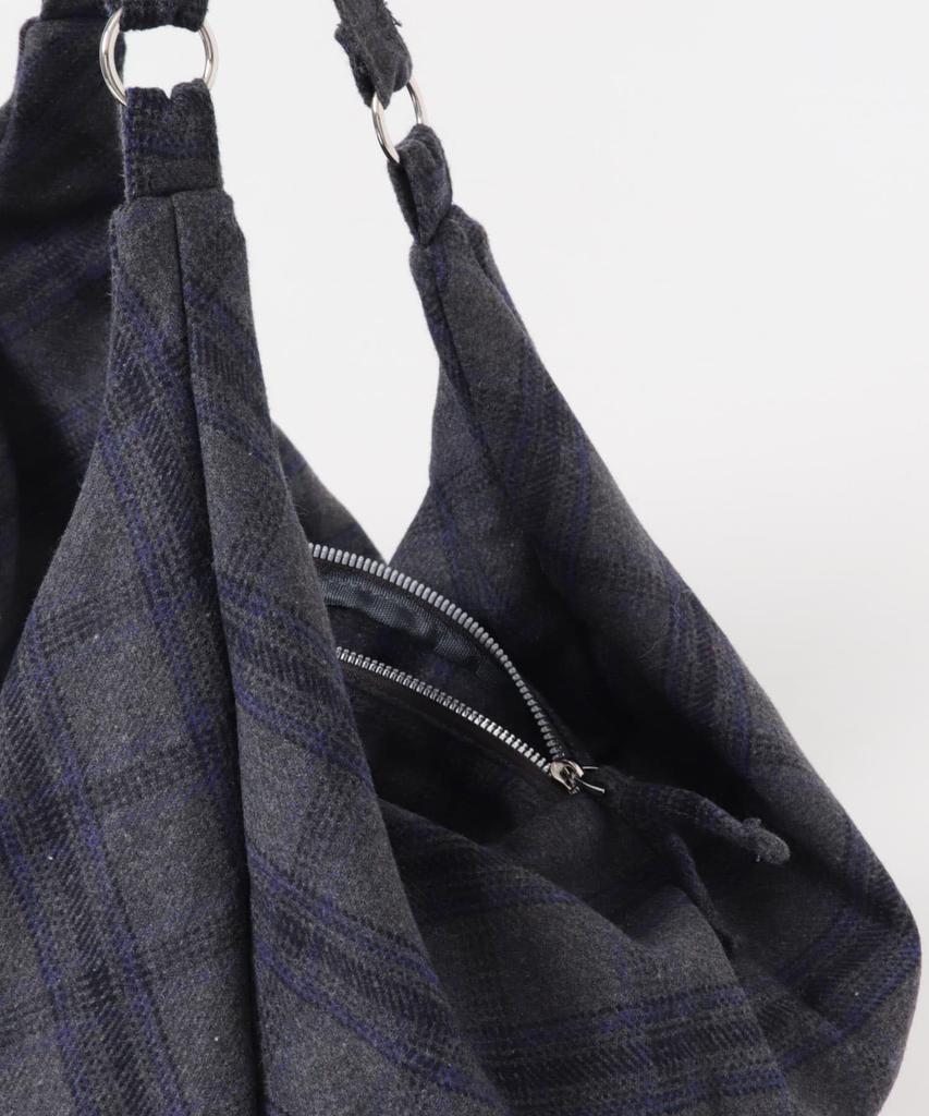 KBF Women's Wool-Mix 2-Way Easy Tote Bag (KBA7-2AA017) in Gray and Other Tones