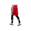 Jordan Short de basket-ball à cordon de serrage avec imprimé de lettres color block pour hommes Rouge 924567-688
