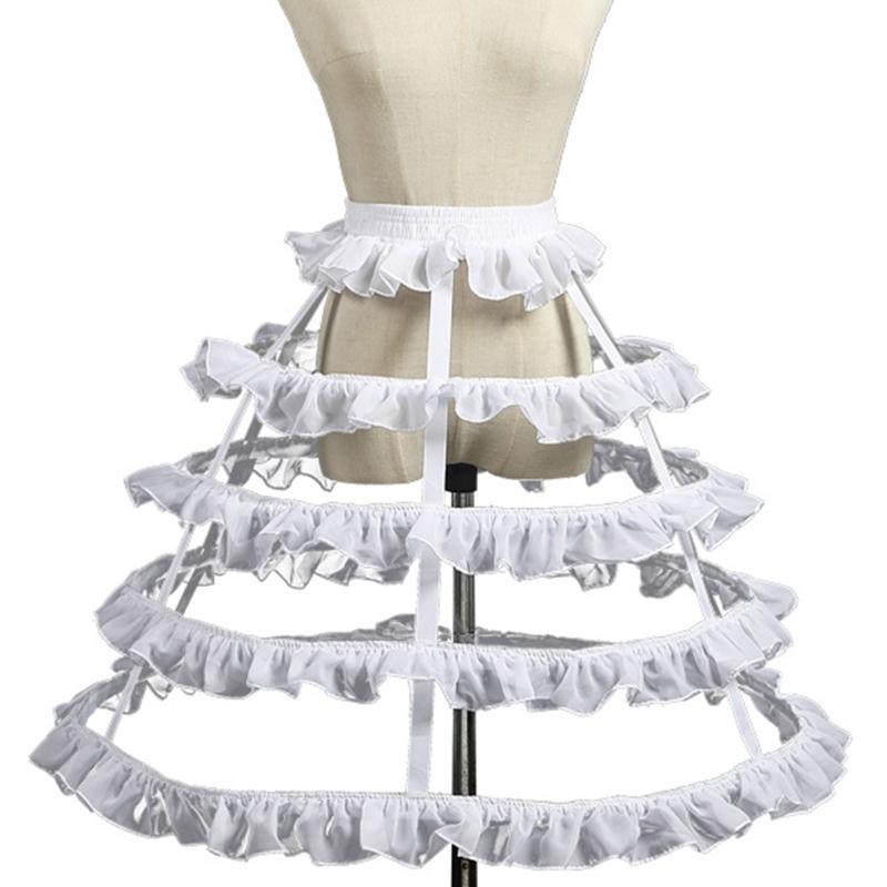 Petticoat Cage Crinoline Half Slips Wedding Accessories 2/3/4/5 Hoops 50s Vintage Short / Long Underskirt for Women