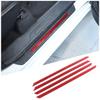Red Carbon Fiber Scuff Plate Door Sill Cover Protector For Toyota Tundra -24
