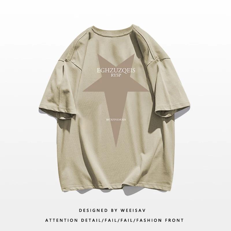 

Літня модна важка чоловіча ретро-футболка з круглим вирізом із 100% бавовни та англійськими літерами. Високоякісна повсякденна вулична футболка для фітнесу XXXXXL синій