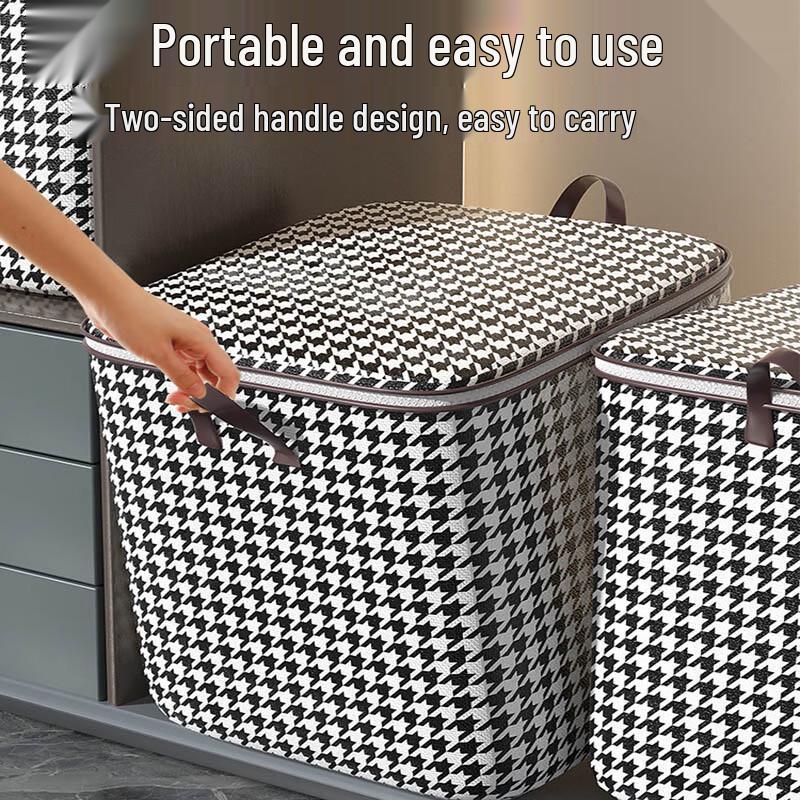 JNL Houndstooth Non-Woven Storage Bag