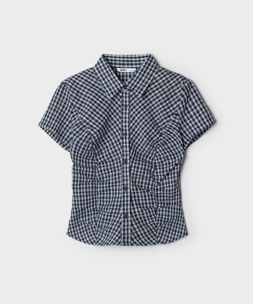 Seupao Check Slim Fit Short Sleeve Shirt (Re)_Spycg37G51