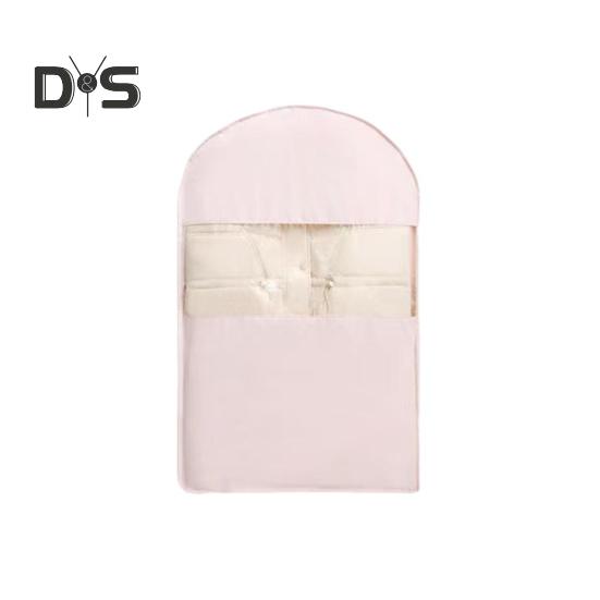 

Пылезащитный чехол для одежды с прозрачным окошком, застежка-молния, большая вместимость, экономящая место, подвесной чехол для одежды, протектор S светло-розовый