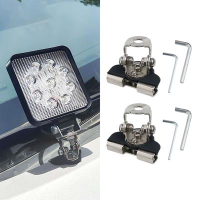 For Car LED Light Bar Brackets 2pcs for SUV Hood Spotlight Installation