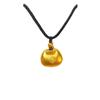 Popular Black Lucky Fat Pendant Necklace For Women Stylish And High-end Geometric Design Alloy Material