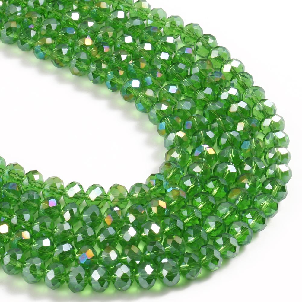 3 4 6 8mm Facettierte Rondelle Kristallglasperlen Österreich Kristall Abstandshalter Lose Perlen Für Schmuckherstellung DIY Armband Anhänger Zubehör