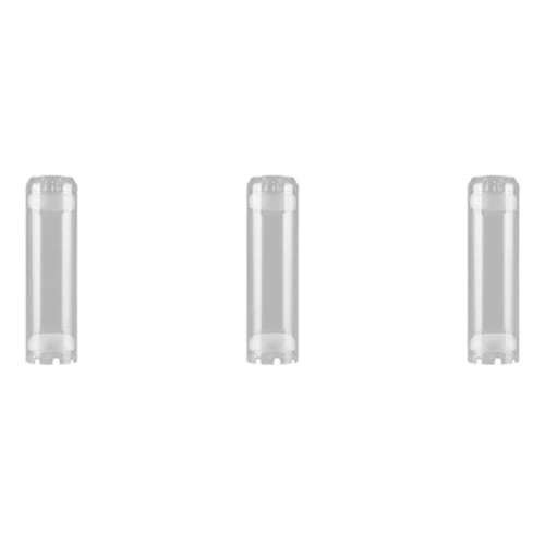 Swagell 3x 10-inch Reusable Empty Clear Cartridge Water Filter Housings, Various Media Refillable