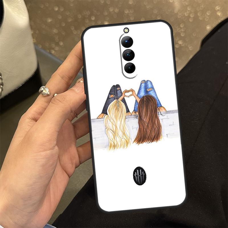 Beste Freunde BFF Passendes Case Für ZTE Nubia Red Magic 10 9 8 8S 9S 10S Pro Plus 6 7 6S 7S Pro RedMagic 10 Air Hülle