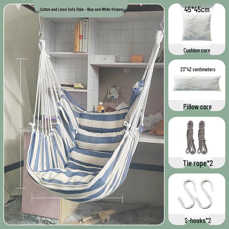 Thickened Anti-Rollover Swing Chair for Dorms, Bedrooms, Balconies