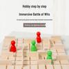 Wooden Two-Player Children's Logic Chess Game – Educational Multi-Player Brain Teaser