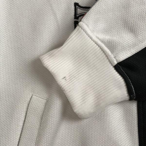 Schwarze Gang Street Style Trikot Reißverschluss Jacke Weiß Schwarz Herren M Stadion Pullover(GEBRAUCHT)
