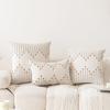 Throw Pillow Covers 18x18 Neutral Decorative Textured Cushion Case Farmhouse Pillowcase Modern Square Pillow Covers for Sofa