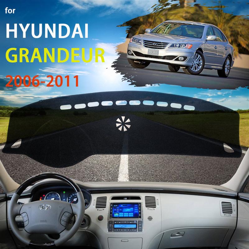 Dashboard Cover Pad Protective For Hyundai Grandeur Azera 2006 2007 2008 2009 2010 2011 Car Accessories Dash Board Carpet