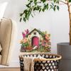Creative Flower Hedgehog House Living Room Dining Room Home Decoration Wall Stickers